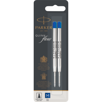 Стержень шариковый PARKER QUINKFLOW Z08 M 1мм синие чернила блистер (2шт) Стержень шариковый PARKER QUINKFLOW Z08 M 1мм синие чернила блистер (2шт)
